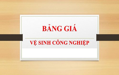 báo giá vệ sinh công nghiệp