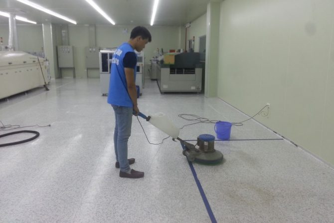 Quy trình thực hiện đánh bóng đá hoa cương HCM